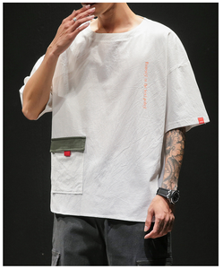 T-Shirt estiva in cotone ad asciugatura rapida essenziale <span class=keywords><strong>taglie</strong></span> <span class=keywords><strong>forti</strong></span> <span class=keywords><strong>uomo</strong></span> <span class=keywords><strong>uomo</strong></span> ragazzo sportivo camicia a <span class=keywords><strong>maniche</strong></span> <span class=keywords><strong>corte</strong></span> prezzo all'ingrosso della fabbrica - Product Image 3
