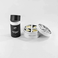Logo imprimé personnalisé de luxe Meilleure vente Emballage de fournitures de conception libre recyclable Emballage de boîte de bougie