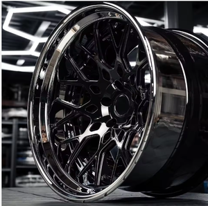 Jante en alliage forgé RCSR nouvelle conception de luxe de finition chromée à cinq rayons en deux pièces pour la Modification de course automobile <span class=keywords><strong>Audi</strong></span> - Product Image 5