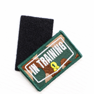 Custom Embroidered <b>Hook</b> And Loop Patches With Cotton Twill Backing For Trucker Caps Baseball Hats And Backpacks - Product Image 2