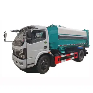 Caminhões de lixo da capacidade do dongfeng 6 toneladas, caminhão do lixo da carga lateral