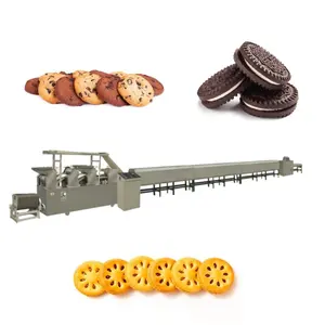 Máquina completa industrial multifuncional completamente automática para galletas y galletas