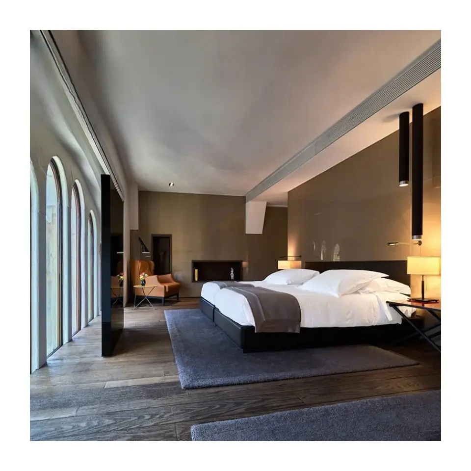Hotel Queen Schlafzimmermöbel-Set Hotelprojekt Dubai International Hotel Holz-Kopfteil