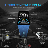 Sepeda Salju Listrik 48V 3000W 23AH YL-81F 21-Kecepatan Layar LCD Berwarna, Tersedia di AS, Pengiriman Gratis