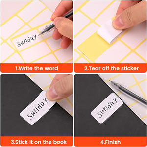 25*65 10 mm X 50mm etichetta A4 foglio cavo 100*<span class=keywords><strong>150mm</strong></span> stampa impermeabile etichetta di spedizione etichette adesive stampabili trasparenti - Product Image 6