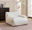Canapé sectionnel au design moderne pour le salon, meubles de salon avec tissu et éponge durables à compression sous vide