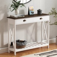 Meubles de salon Table console Design moderne Entrée Tables console en bois noir