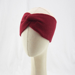 <span class=keywords><strong>Bandeau</strong></span> en tricot croisé double couche - <span class=keywords><strong>Cache</strong></span>-<span class=keywords><strong>oreilles</strong></span> doublé polaire doux <span class=keywords><strong>pour</strong></span> l'hiver - Product Image 4