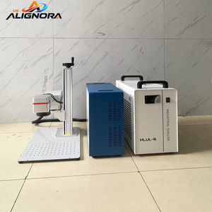 Laser Engraving Machines Gainlaser 5W 10W Metal Crafts UV Laser Marking Machine Metal D80 Rotary 200*200mm with S&A Chiller - Product Image 1