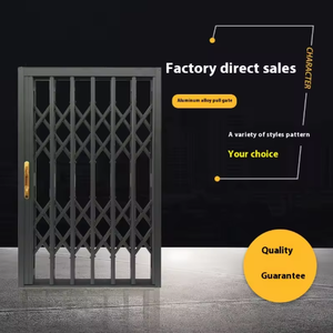 Hiện đại có thể thu vào Hợp kim nhôm kéo an ninh nướng thiết kế cửa chống trộm bảo vệ cửa chống ngập lụt - Product Image 2