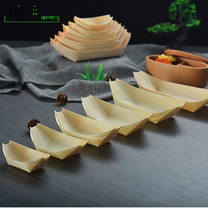 Barco de <span class=keywords><strong>sushi</strong></span> personalizado desechable de alta calidad pedido a granel restaurante japonés de madera barco de <span class=keywords><strong>sushi</strong></span> - Product Image 2