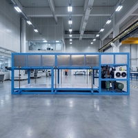 Machine à glace industrielle à refroidissement direct, prix usine, avec moteur, PLC et roulement, capacité de production de glace de 5 tonnes, 10 tonnes, 15 tonnes, 20 tonnes