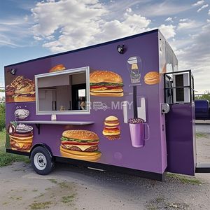 Camion de vente de nourriture de type carré conforme à la norme européenne 2025 avec sièges, acheter un food truck - Product Image 3