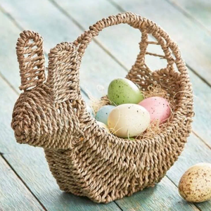 Cesta de Mimbre de Pascua con Forma de Conejo de Primavera de MTH VIETNAM, Tamaño Personalizable, Decoración de Mesa de Cocina - Product Image 4