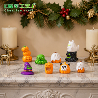 Offre Spéciale : Miniatures en Résine Créatives pour Halloween – Décorations DIY Sorcière, Fantôme, Citrouille – Petits Ornements