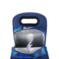 Sac isotherme moderne pour deux bouteilles de vin de 750 ml avec poignée, double paroi isolée, design pliable portable, fermeture éclair, matériau 600D