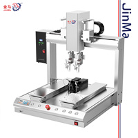 Buy Double Station Soldering Head PCB Mobile Phone Battery Automatic Soldering Machine