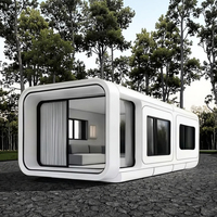Vente en gros de serres préfabriquées Apple modernes Modules de cabine de bureau mobile pour la conception graphique de l'école du parc Capacité de projet