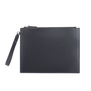 Vente en gros <span class=keywords><strong>2023</strong></span> Sac en cuir fait main Mode <span class=keywords><strong>Homme</strong></span> Noir PU Cuir Fermeture éclair Portefeuilles et sacs à main - Product Image 1