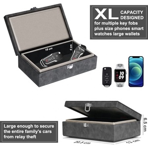 Thêm lớn chống trộm Keyless chìa khóa xe hộp chặn tín hiệu với Túi Chìa Khóa RFID Hộp chìa khóa xe an toàn Faraday hộp - Product Image 4