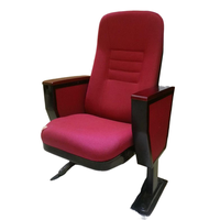 Chaise pliable de salle de conférence JY-612 avec coussin confortable et tablette d'écriture pour l'école, l'université et la formation