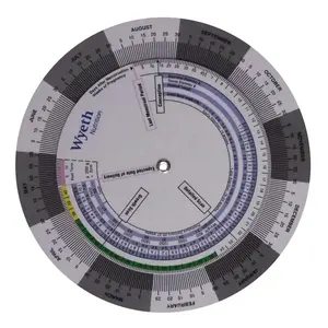 Calcolatrice EDD in plastica classica ruota calcolatrice data di scadenza della gravidanza per infermieri, donne incinte