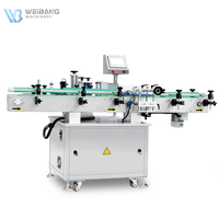 Machine d'étiquetage verticale automatique WB-LT80 pour bouteilles rondes en verre et en plastique liquides, machine d'étiquetage d'autocollants