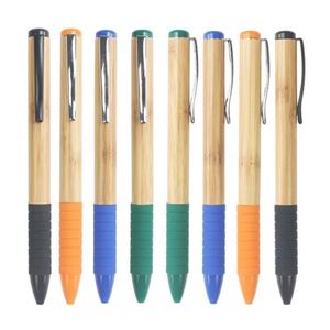 Manufacturer Wholesale Custom Logo Eco Friendly Bamboo Wood Ball Pen 1.0mm Blue/Black Ink Promotional - Product Image 3