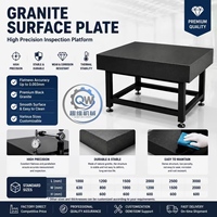 Plateforme en marbre fabriquée en Chine, comptoir en granit, table d'inspection et de mesure en granit de précision 00