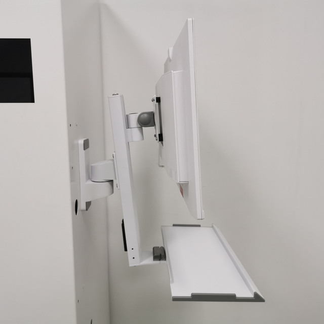 32\" Screen Use T8-MA00KB Single Display Stand Wall-Mounted VESA Head Mounts Big Weighing Capacity Industrial Monitor Bracket