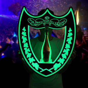 Rượu vang Vua DOM perignon sáng Acrylic giữ rượu vang chai hiển thị đứng cầm tay đạo cụ rượu vang không thấm nước sử dụng trong nhà 62x12x68cm - Product Image 1