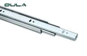 45mm Standard Thickness Ball Bearing Drawer Slide 40KGS Heavy Duty Triple Extension Drawer Slide Rail