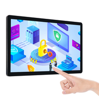 Tablette PC Android 27 pouces à haute luminosité, montage mural, écran tactile à cadre ouvert, tout-en-un, Android 7.1