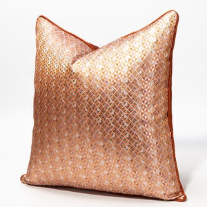 Housse de coussin de luxe en forme géométrique, taie d'oreiller carrée avec motif rhombique Orange, pour la décoration de la <span class=keywords><strong>maison</strong></span>, vente en gros, - Product Image 3