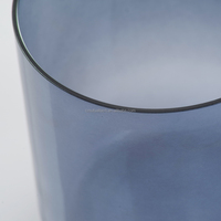Bols chantants transparents personnalisés en cristal de quartz gris clair pour la méditation, le yoga et la relaxation corporelle, énergie et bien-être.