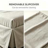 Modernes 100% Leinen-Bett mit Verstellbarem Kingsize-Bettrahmen, Abnehmbarem Bezug, Massiven Eichenholzbeinen und Lattenrost, Einfache Montage, Großhandel