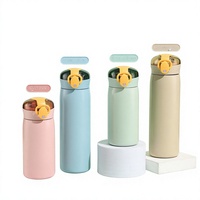 Gobelet isotherme rigoureusement sélectionné avec couvercle à ouverture rapide, anti-chute et en acier inoxydable 304 pour enfants et étudiants