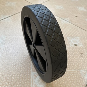 10 "Hochleistungs-Voll gummi rad Kunststoff kern Industrie rollen 10*1,75 Zoll Rollen - Product Image 6