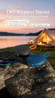 Nouveau Mini Haut-Parleur Bluetooth en Tissu 2026, Puissance 6W, Batterie Intégrée 600mAh, USB, Magnétique, Étanche, Portable, Sans Fil, pour Extérieur