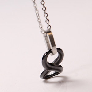 Pendentif infini en céramique, collier géométrique blanc pour tenue décontractée, origine Zhejiang BF1277 - Product Image 3
