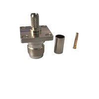 Connecteur coaxial TNC-C-KF3 de qualité supérieure, connecteur femelle à bride TNC pour câble de communication RG58