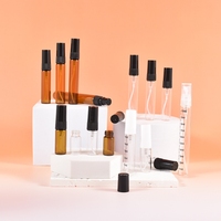 Flacons tubulaires en verre de 2ml 3ml 5ml 10ml avec pompe à vis en plastique Testeur de verre Bouteille de parfum Atomiseur de parfum portable