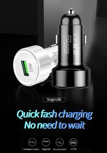 ที่ชาร์จในรถยนต์ QC3.0 33W รองรับการชาร์จเร็วมากพร้อมพอร์ต USB 1พอร์ตอะแดปเตอร์ที่ชาร์จในรถยนต์สำหรับ Samsung/Xiaomi/OPPO/VIVO - Product Image 6