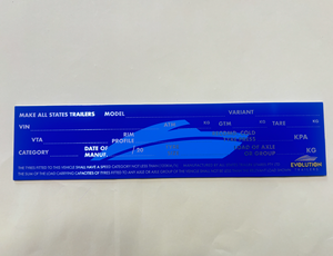 Placa de Identificación de Remolque de Aluminio Autoadhesiva Personalizada BBT con Número de Serie, Placa de Identificación VIN de Metal, Etiqueta Metálica de Un Solo Uso - Product Image 5