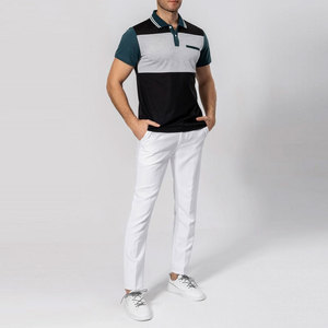 Polos de Hombre con Logotipo Bordado Personalizado de Alta Calidad, Estilo Urbano, Logotipo y Color Personalizados - Product Image 3