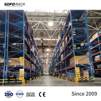 Étagères en acier robustes pour entrepôt industriel, rayonnages sélectifs à haute capacité, solution de stockage gain de place pour marchandises en vrac