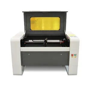 Pemotong Laser CO2 9060 W, untuk mesin pemotong dan ukiran CO2 kulit kayu kertas dengan tabung RECI