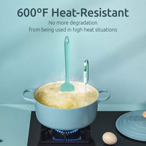 <b>Silicone</b> Spatula Set Heat Resistant <b>Silicone</b> Tools for Cooking <b>Baking</b> & Mixing Non Stick Spatular With Stainless Steel Core - Product Image 5