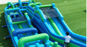 Parcours d'obstacles gonflable pour jeux de course, parcours d'obstacles gonflable pour adultes, nouveau parcours d'obstacles gonflable populaire - Product Image 3