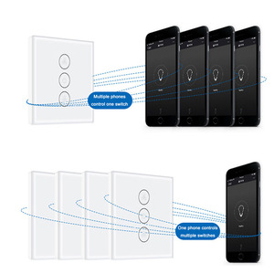 Smart Wifi Fan Touch Switch Eu Standard Glass Panel Tuya App Wifi Remote Switch With Google <strong>Alexa</strong> - Product Image 6